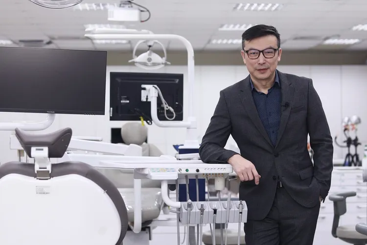 林煒透露下一階段將會應用在牙醫相關的培訓課程中。彭欣偉 攝影。