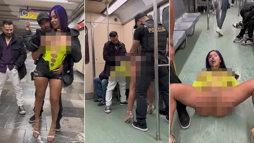 荒唐!百萬網美真在地鐵拍AV 車廂3人行「人體噴泉」逼走乘客