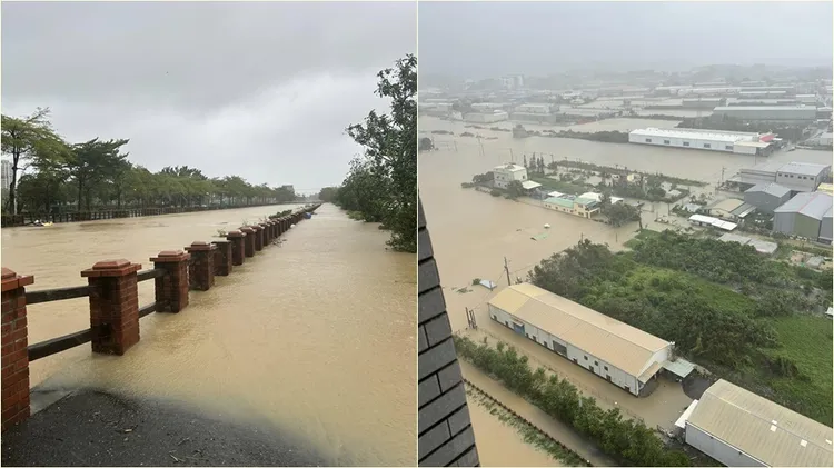 高雄淹水狀況嚴重。翻攝自高雄大小事臉書社團