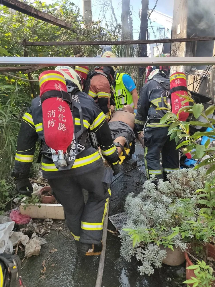 北斗鎮透天厝火警，造成3死3傷。翻攝畫面