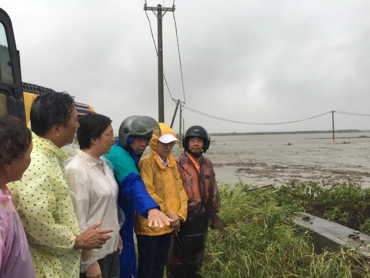 彰化縣長王惠美勘災。民眾提供