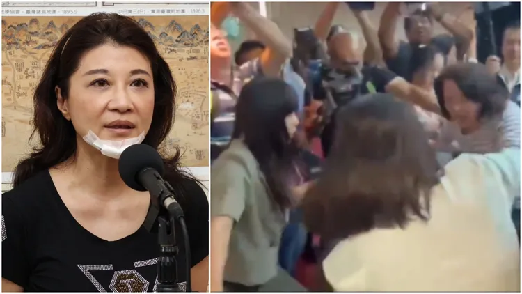 林楚茵控訴王鴻薇賞她巴掌。莊宗達攝