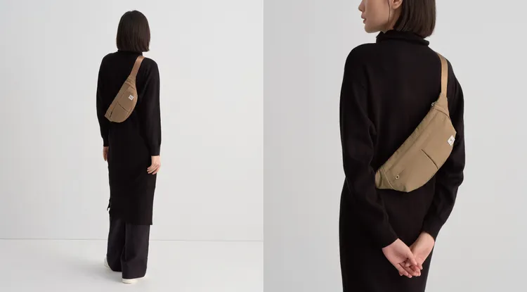 ESCAPE腰包不對稱的打角設計創造更多使用空間。品牌提供