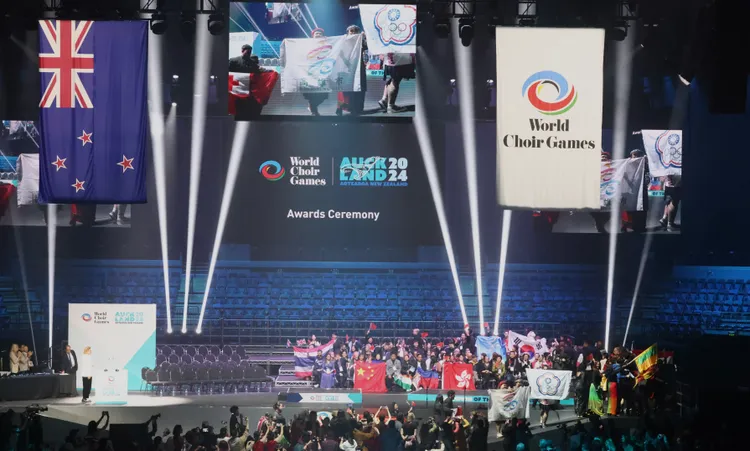 「尼布恩合唱團」勇奪2面金牌、寶來國中合唱團亦搶下金牌、「嘎呼拉斯兒少合唱團」獲得銀牌。清景麟提供