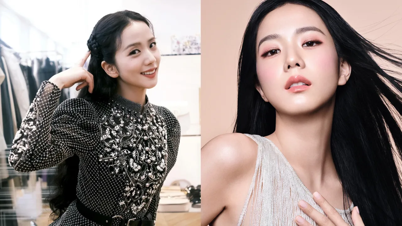 Jisoo以Dior超完美底妝新品打造清透紅潤的夏日妝。左圖翻攝Jisoo IG、右圖品牌提供
