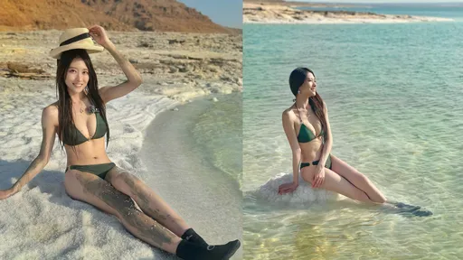 外景女神中東行多災多難 比基尼大解放卻一秒變黑