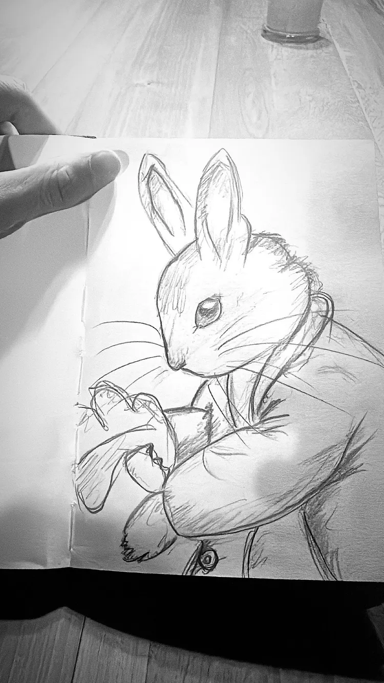 柯震東畫畫作品。翻攝柯震東Threads