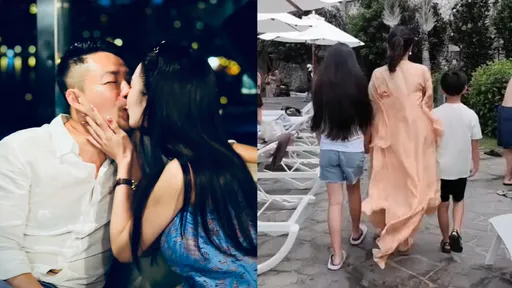 汪小菲沖繩拚蜜月寶寶 愛女翻版大S黑髮如瀑