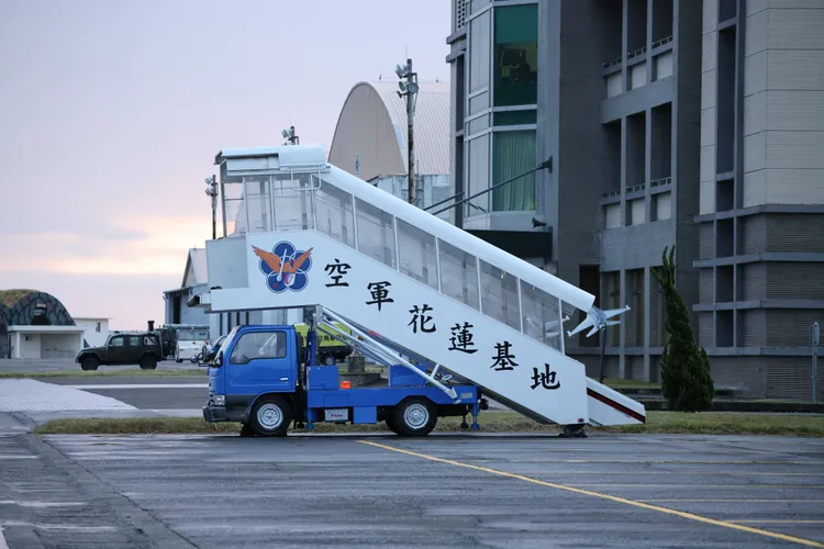 漢光40號演習，空軍花蓮基地一景。李俊毅攝
