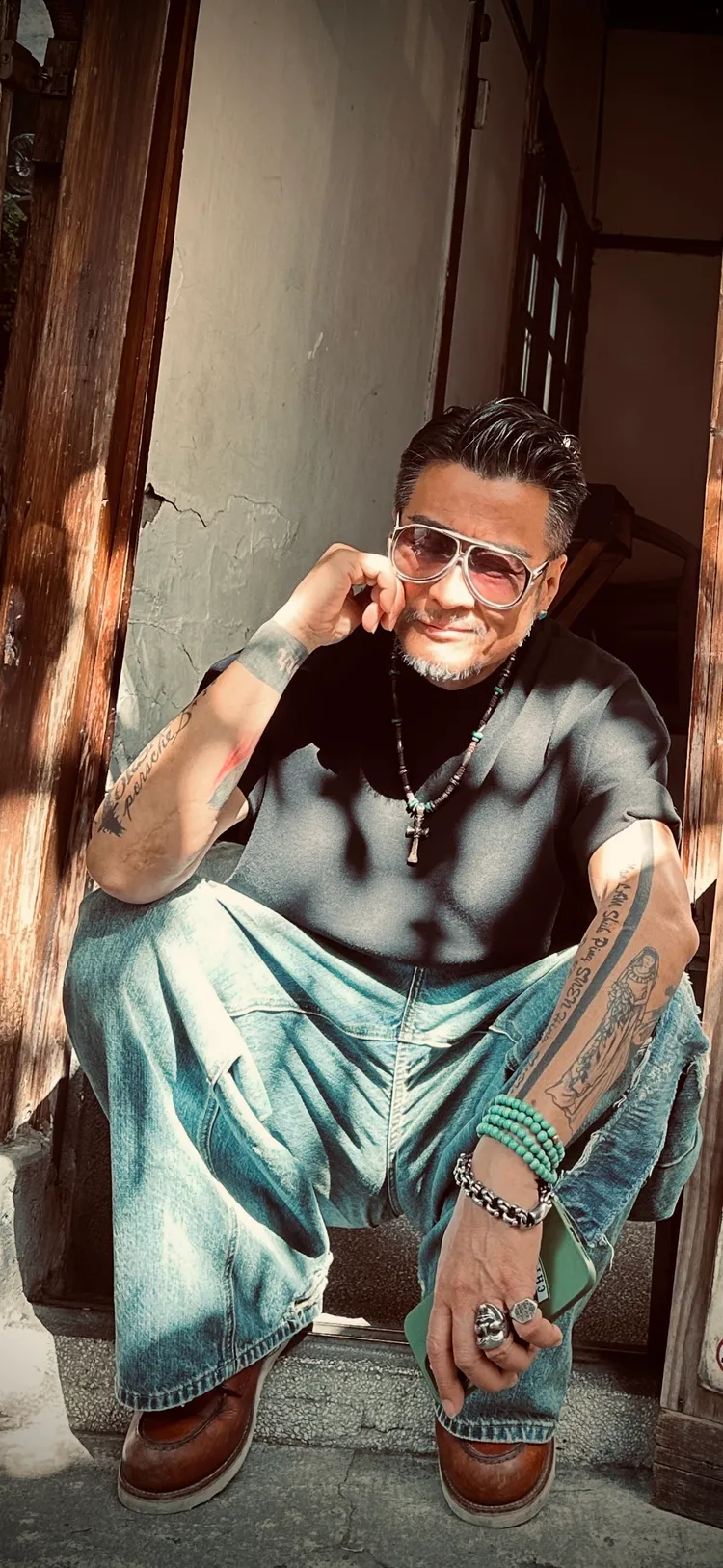 孫興錄實境秀開心到快飛起來。孫興提供