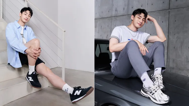 章廣辰分分別搭配黑色款RC42以及銀黑配色的1906R。品牌提供