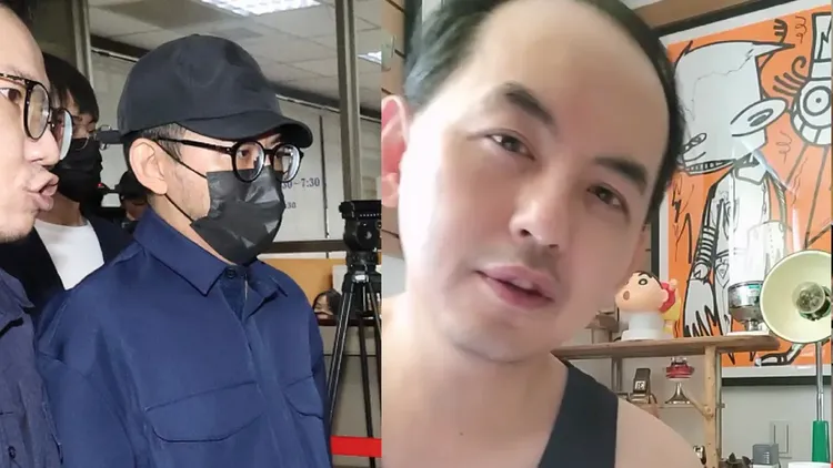 黃子佼去年6月捲入#MeToo風暴，他拍攝自白影片，大方露出光頭炸翻演藝圈。資料照片、翻攝黃子佼臉書