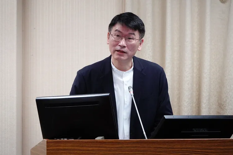 陸委會副主委梁文傑與民進黨立委林楚茵是夫妻。記者莊宗達攝