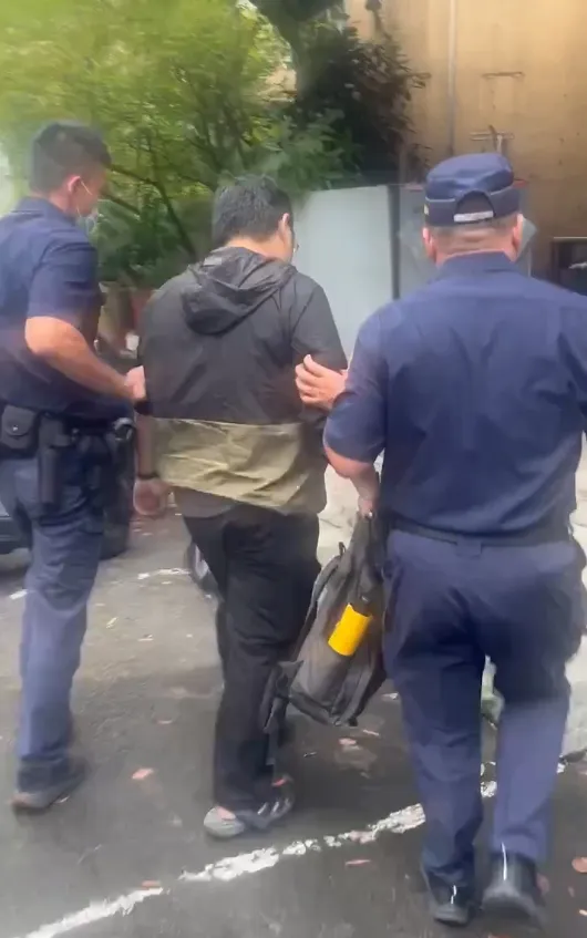 稍早田山盛國到案。警方提供