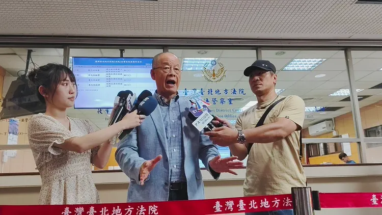 翁達瑞日前出庭後受訪指控高虹安誣告，請法官判她有罪。資料照