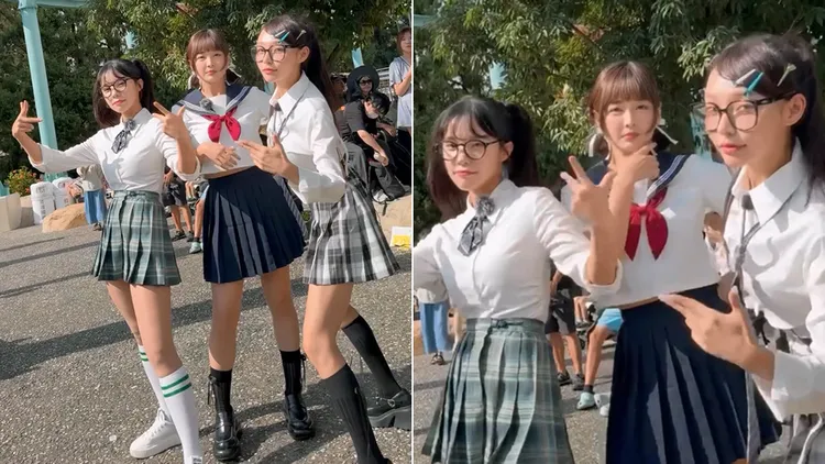 李多慧、籃籃、林襄一起表演。翻攝自李多慧IG