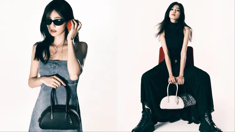 白鹿在形象照中以酷帥風格搭配「Lulu Bag」。品牌提供