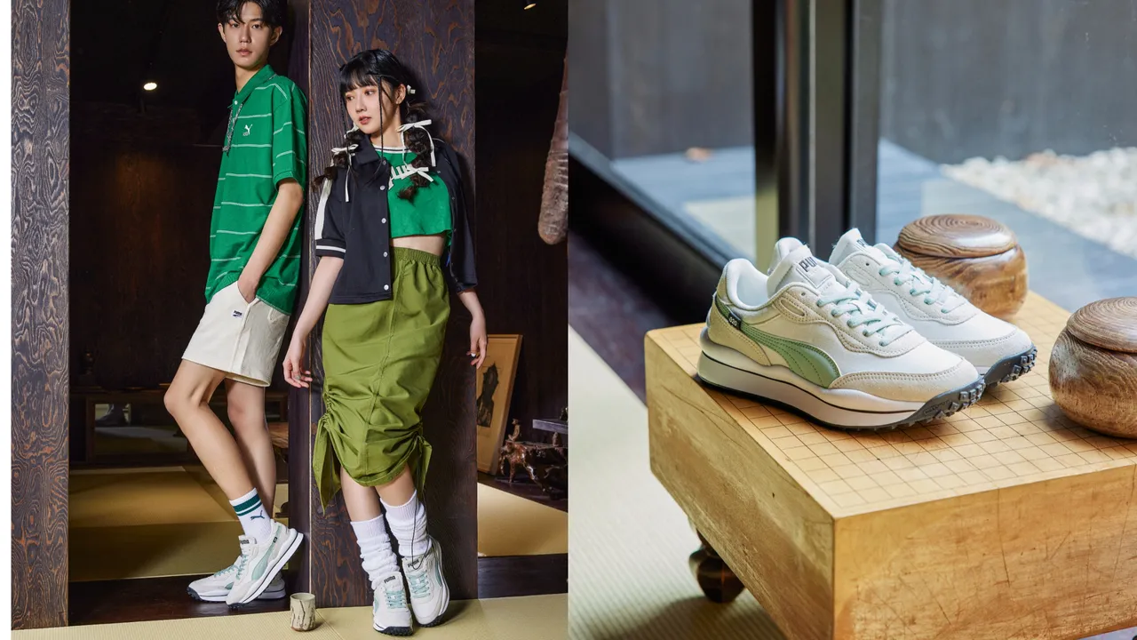 PUMA推出高顏值抹茶綠韓系美鞋。品牌提供