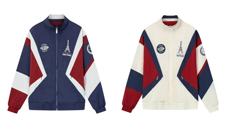 復古教練外套法國藍（左）、香草冰色，各4590元。品牌提供