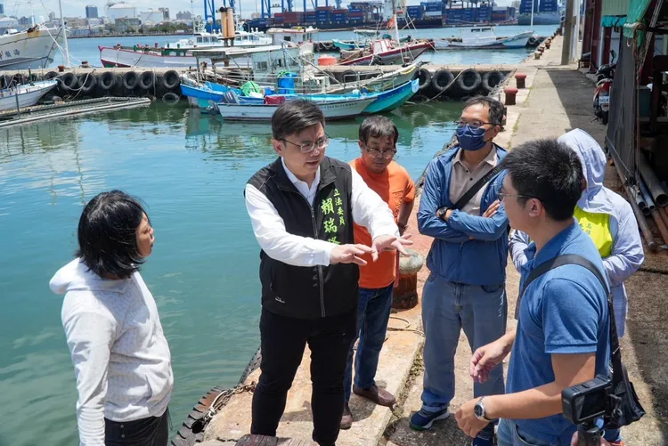 立委賴瑞隆爭取中央預算改善旗津大潮積淹水問題。賴瑞隆服務處提供