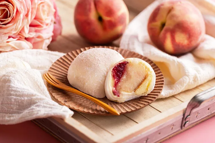 水蜜桃大福即將上市。業者提供