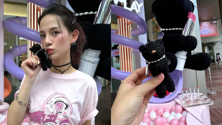 活動期間消費滿2800元可把抱抱熊Q寶吊飾帶回家。品牌提供