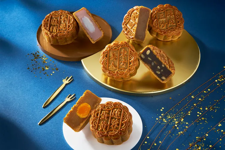 2024中秋「星空織城禮盒」四款廣式經典月餅。業者提供