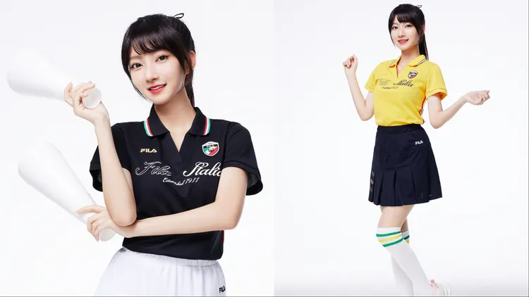 一粒穿著榮耀巴黎系列服飾。品牌提供