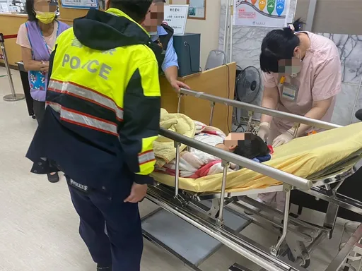 5歲童誤飲溪水腹絞痛 龍潭警鳴笛6分鐘火速送醫