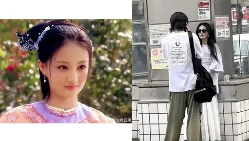 兄妹变情人！《甄嬛传》女星与他蜜游日本被抓包　街头摆拍有专属摄影师