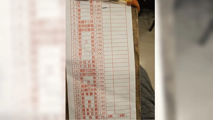 平價鐵板燒菜單價格飆漲，讓網友去吃後相當驚訝。翻攝自批踢踢