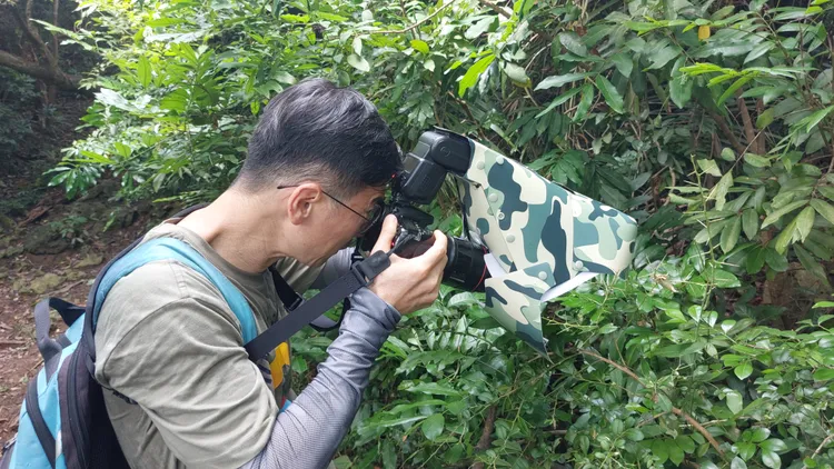 周年富使用中階相機設備，加上地毯式搜查，仍拍攝到許多佳作。凃建豐攝