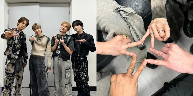 SHINee最近去配了友情戒指。翻攝SHINee Weverse、經紀人IG