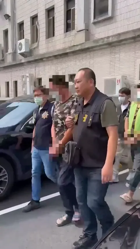 嫌犯遭移送法辦。翻攝畫面