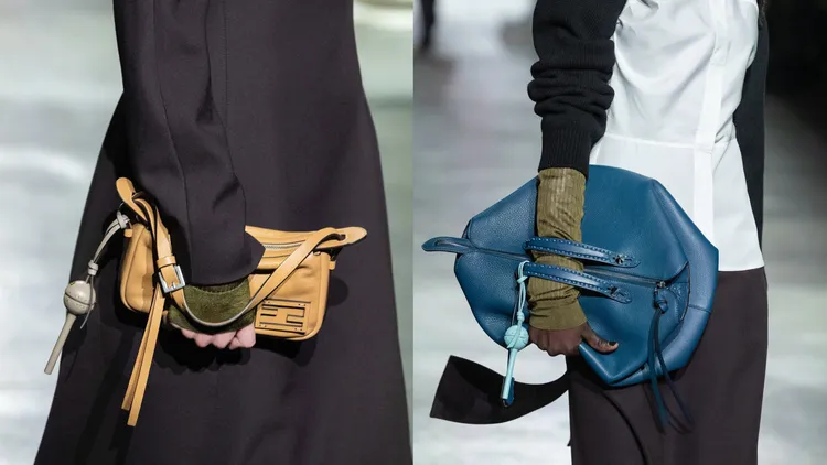 FENDI x Chupas Chups棒棒糖硬殼吊飾，在品牌2024/25秋冬女裝秀首度亮相。品牌提供