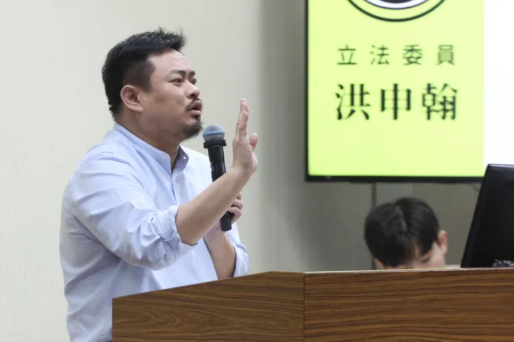 綠委洪申翰。資料照片，彭欣偉攝