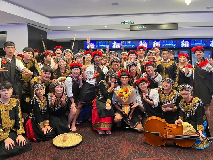 高雄的寶來國中、尼布恩和嘎呼拉斯兒少3合唱團代表台灣出征，奪下3金一銀好成績。民眾提供