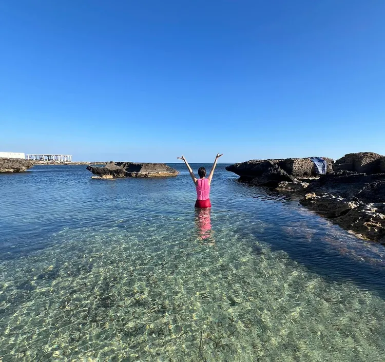 李心潔讚嘆美麗的西西里小島。翻攝李心潔臉書