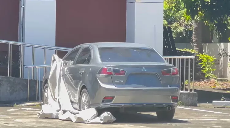 林士傑槍殺案警方據傳已經掌握3台車輛，第2台是一部三菱轎車，一樣是權利車。記者莊曜聰攝影