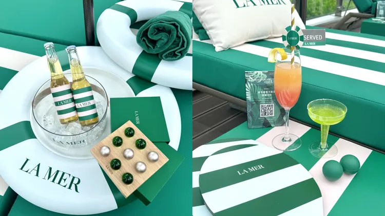 The Terrace酒吧帶來的「海洋之心」、「晨曦之光」調飲。張家玲攝