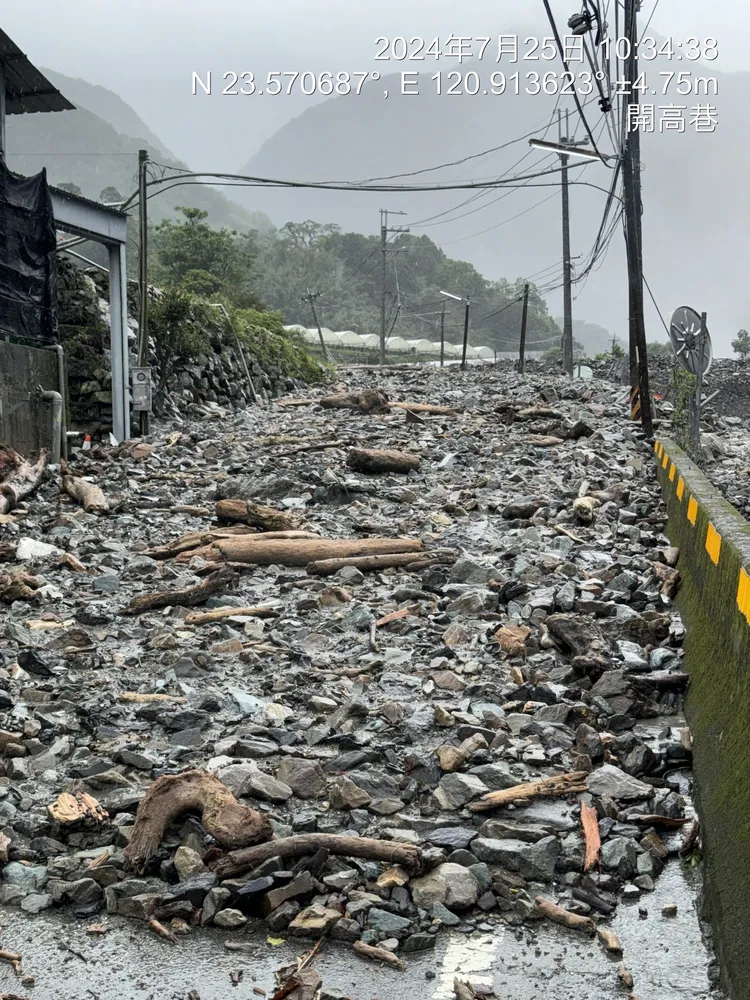 東埔村土石流。民眾提供