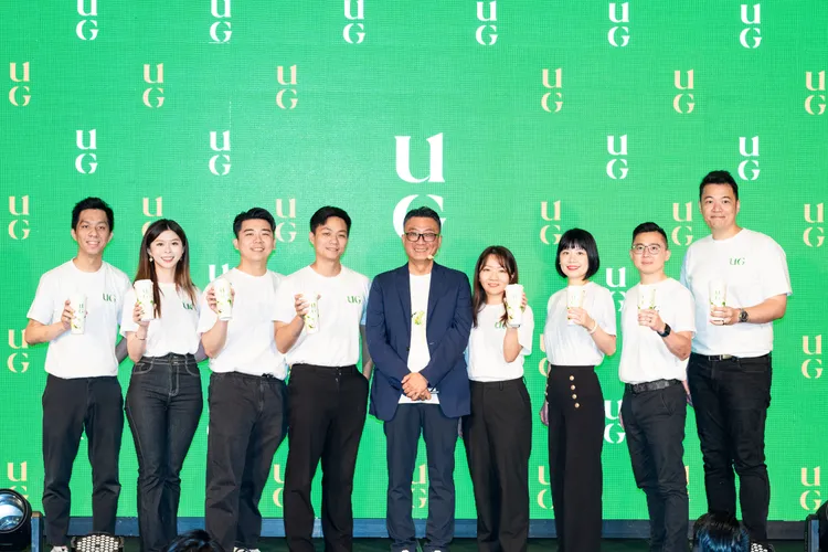 聯發國際董事長鄭凱隆帶領旗下UG樂己年輕團隊宣誓新品牌7/7開幕東區首店。業者提供