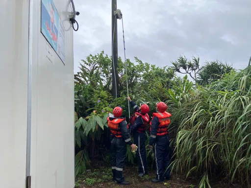海委會建構全海域安全影像網!凱米登陸前整備 海巡確保鏡頭正常運作