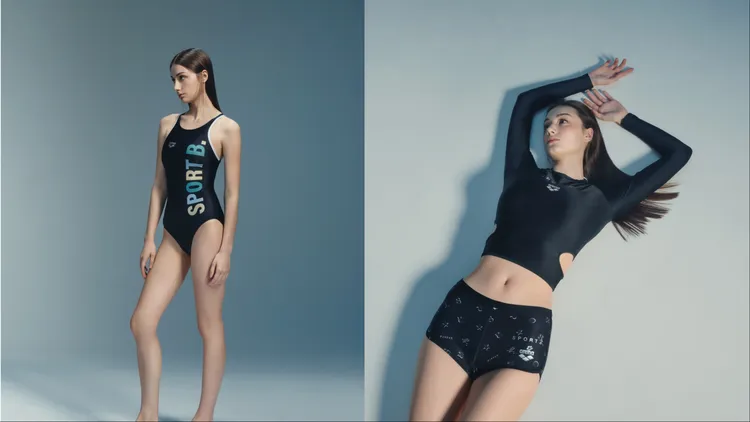 推出連身泳衣以及防曬外套等單品。品牌提供