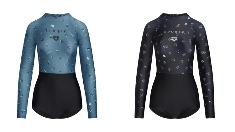 長袖防曬連身泳衣，各4280元。