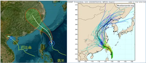 凱米環流籠罩全台 最接近時「強度達巔峰」!專家:致災風雨威脅大