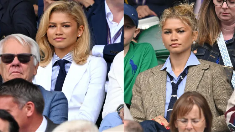 Zendaya也換上RALPH LAUREN現身溫網總決賽。品牌提供