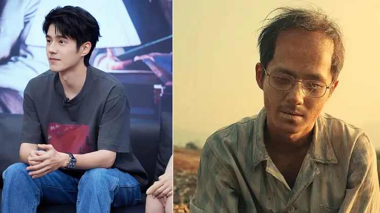 劉昊然（左圖）拍新片《解密》（右圖）形象大突破。左圖翻攝劉昊然微博，右圖《解密》劇照