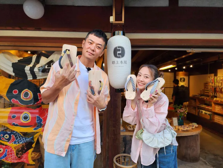 姚元浩（左）、鬼鬼宣傳日本觀光魅力。日本觀光局提供