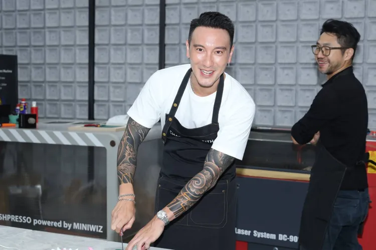 王陽明透露自己也會灌輸小孩永續概念。攝影中心攝